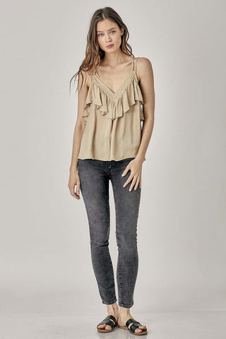 Tank Top With Ruffles from Blouses collection you can buy now from Fashion And Icon online shop