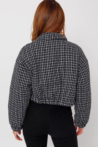 Tweed Cropped Jacket from Jackets collection you can buy now from Fashion And Icon online shop