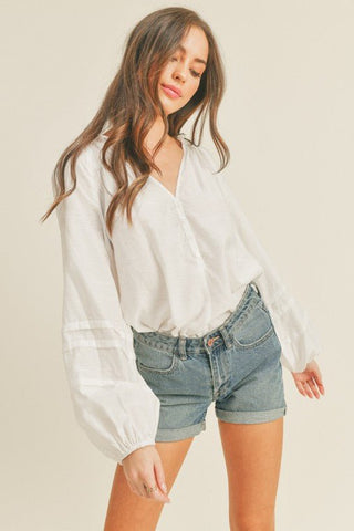 V Neck Button Up Shirt from Blouses collection you can buy now from Fashion And Icon online shop