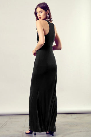 V Neck Sleeveless Maxi Dress from Maxi Dresses collection you can buy now from Fashion And Icon online shop