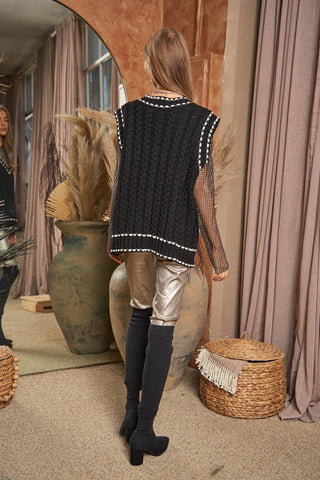 V Neck Sleeveless Sweater from Vests collection you can buy now from Fashion And Icon online shop