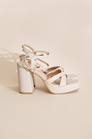 VALOR-1 Cross Ankle Strap Heels from collection you can buy now from Fashion And Icon online shop