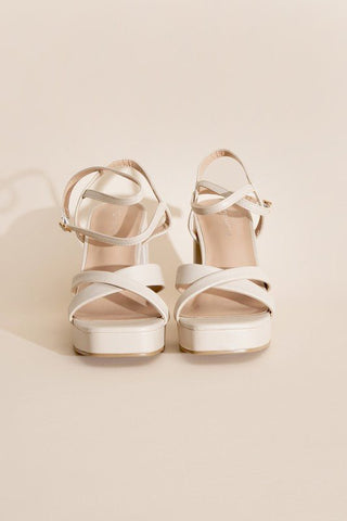 VALOR-1 Cross Ankle Strap Heels from collection you can buy now from Fashion And Icon online shop