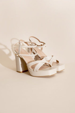 VALOR-1 Cross Ankle Strap Heels from collection you can buy now from Fashion And Icon online shop