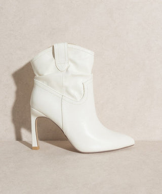 White Cowgirl Booties from Booties collection you can buy now from Fashion And Icon online shop