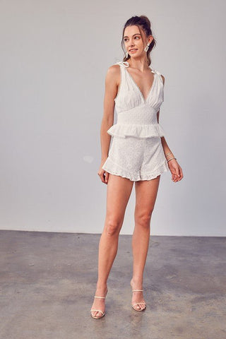 White Eyelet Shorts from Shorts collection you can buy now from Fashion And Icon online shop